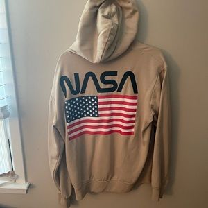 Men’s NASA hoodie, tan